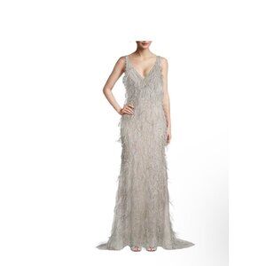 NWT Basix Fringed Gown